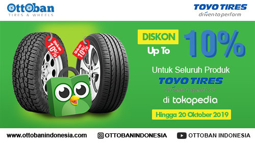 Dapatkan Diskon 10% Setiap Pembelian Beli Ban Toyo di Ottoban