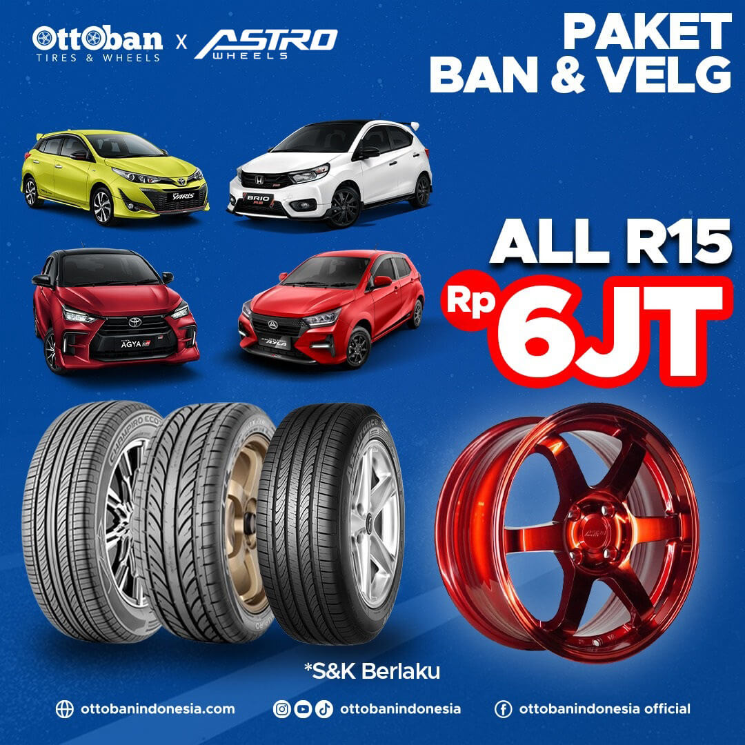 Promo Paket Velg dan Ban Mobil untuk Semua Ukuran!