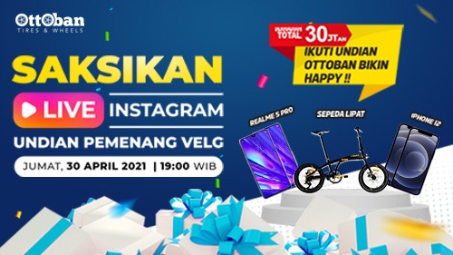 Saksikan Live Di Instagram Ottoban Indonesia Pemenang Undian Velg Ottoban