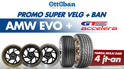 Promo Super Velg + Ban Mobil Mulai dari Rp 4 Jutaan