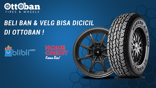 Sekarang Beli Ban dan Velg Mobil Bisa Cicilan Kredit