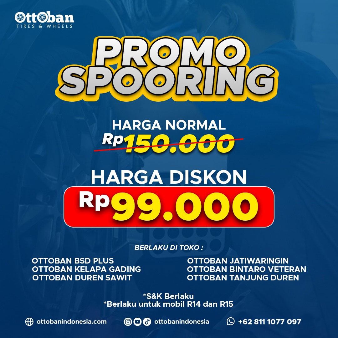 Promo Spooring 99ribu di Ottoban Indonesia