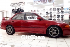 mitsubishi lancer Velg : enkei tulang ring : 16 lebar : 7 pcd : 4x100 et : 38 ban : 205/50 R16 @gtradial champiro sx2