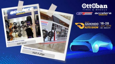 Dapatkan Promo Paket Velg Sekaligus Ban di booth Ottoban Indonesia