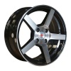 AMW Wheels CV3 Ring 15X6.5 PCD 4X100 ET 35 Gloss Black MF