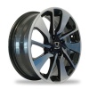 Brio RS 0919 Ring 15X6.0 PCD 4X100 Black Machine Face