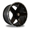 M/T Ring 18X9.0 PCD 6X139,7 Satin Black Milling