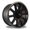 XD Series 0619 Ring 17X8.0 PCD 5X114,3 ET +38 Matte Dark Gunmetal with Matte Black Lip