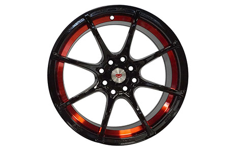 Vossen CE28 Ring 16X7.0 PCD 8X100-114,3 ET 35 Gloss Black Red Undercut