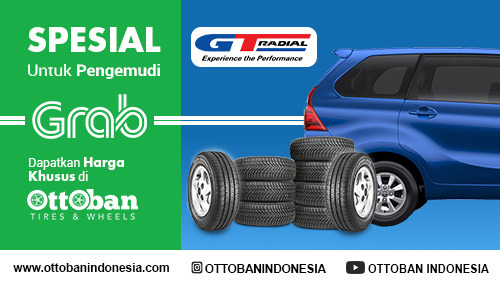 ottoban grab, grabpartner, grabcar, , promo grab, grab Indonesia, info promo grab, ganti ban mobil, gt radial, grab benefit