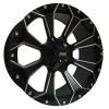 AMW Wheels Marvel Ring 20X9.0 PCD 6X139,7 Matt Black Face Polish + Milling Rivets