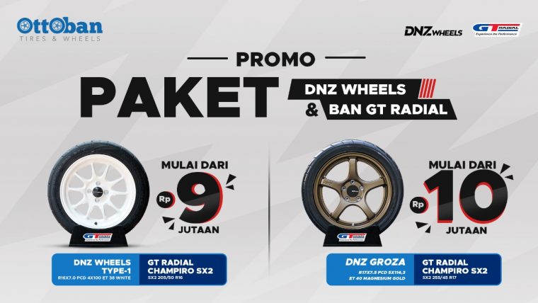 Promo Paket DNZ Wheels Dan GT Radial SX2 Tersedia Di Toko Ottoban Indonesia