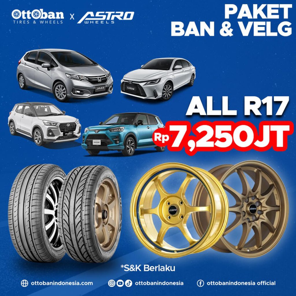 Promo Paket Velg & Ban Ring 17